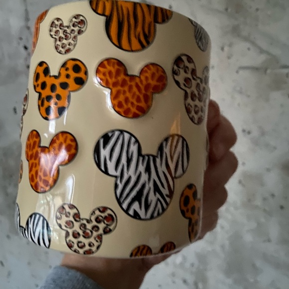 Walt Disney World Animal Kingdom Safari 3D Mickey Mouse Pattern Ceramic Mug Cup - Picture 7 of 9